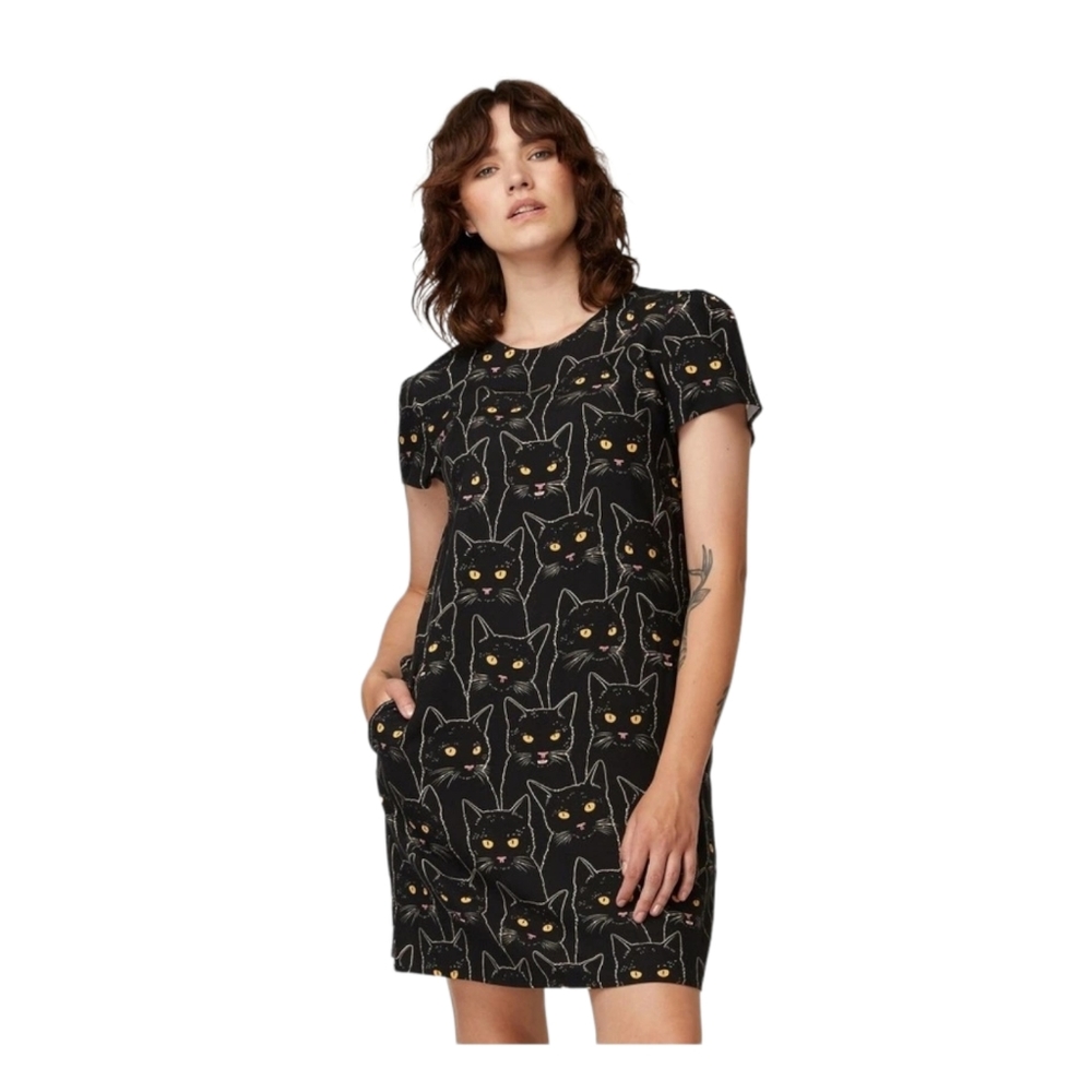 Dangerfield Meow Dress Black Cats Halloween